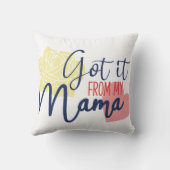 私の得ママから クッション (裏面)