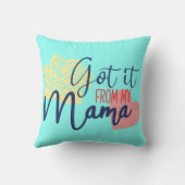 私の得ママから クッション (裏面)