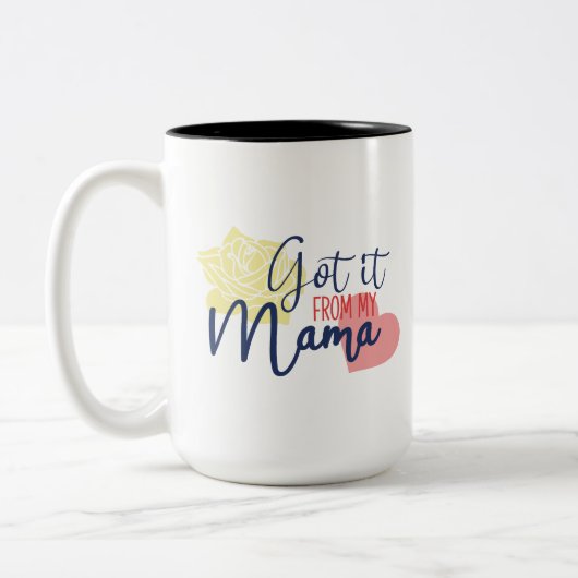 私の得ママから ツートーンマグカップ (左)