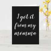 私の得ママ母の日から カード (黄色い花)