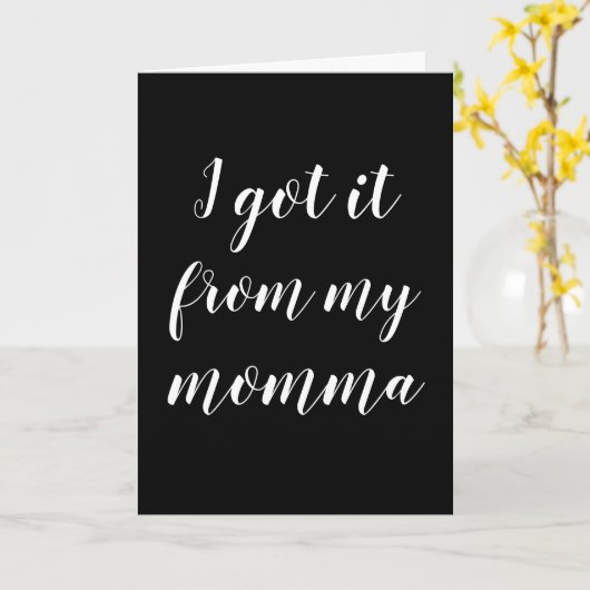 私の得ママ母の日から カード (黄色い花)