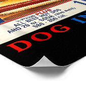 私の得中の犬はおもしろい7月4日のホットドッグコンボ ポスター (角)