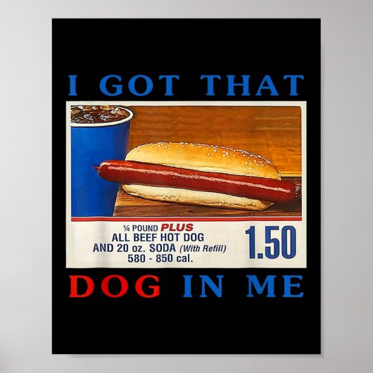 私の得中の犬はおもしろい7月4日のホットドッグコンボ ポスター (正面)