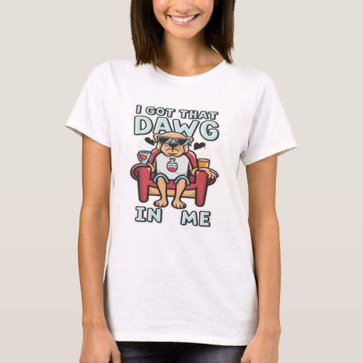私の得中の犬はクラシックTシャツ(5) Tシャツ (正面)