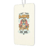 私の得中の犬はクラシックTシャツ(6) カーエアーフレッシュナー (左)