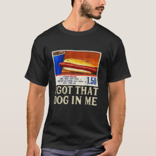 私の得中の犬は熱いおもしろい犬は人を温める Tシャツ