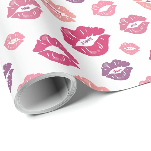 私の得口パーソナライズされたにあなたの名前 ラッピングペーパー (ロールコーナー)