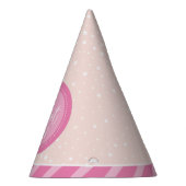 私の得最初の歯のサイン桃&ピンクパーティー帽子 パーティーハット (右)