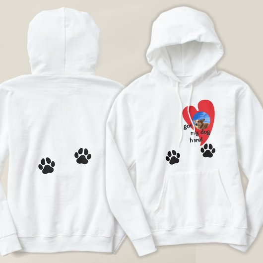私の得犬が来た!フォトカスタム パーカ