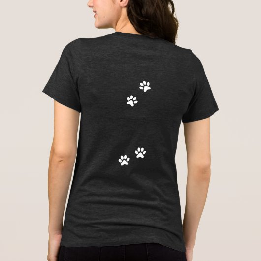 私の得猫が来た!フォトカスタム – 濃 トライブレンドTシャツ (裏面)