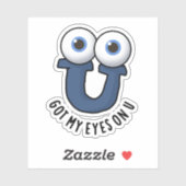 私の得目はUアルファベおもしろいットパン シール (シート)