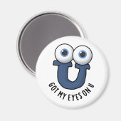 私の得目はUアルファベおもしろいットパン マグネット (正面/裏面)