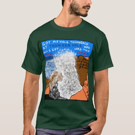 私の得穴は雷の穴で鳴り響き、私は行く Tシャツ (正面)
