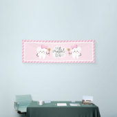 私の得第1歯のベビーガールパーティーの装飾。 横断幕 (トレードショー)