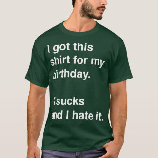 私の得誕生日にこのシャツ吸はと私は Tシャツ
