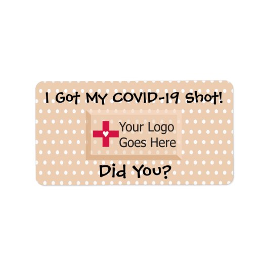 私の得COVIDの撃フェイク包帯 ラベル (正面)