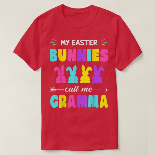 私の復活祭は私をグラマ復活祭マッチと呼ぶ Tシャツ (デザイン正面)