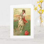 私の心からの挨拶 カード (黄色い花)