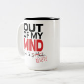 私の心から-決して襲わないで下さい背部 ツートーンマグカップ (正面左)