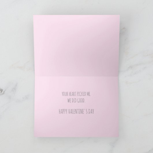 私の心が選んだあなたオリジナルテキストバレンタインカード シーズンカード (内部)