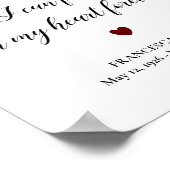 私の心で永遠に見る記念名言 ポスター (角)