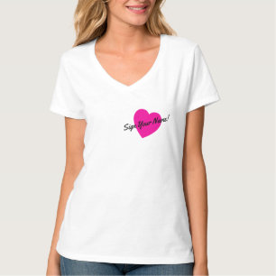 私の心にあなたの名前を Tシャツ
