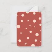 私の心にはきのこがたくさん バレンタインキッズ ノートカード (裏面)