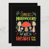 私の心にはこんなに多くのキノコがある 招待状 (正面/裏面)