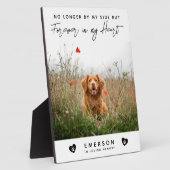 私の心に永遠に ペット写真メモリアル フォトプラーク (側面)