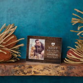 私の心に永遠に Photo & 名前 犬/猫 追悼 フォトプラーク (側面)