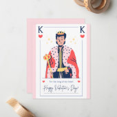 私の心のバレンタインのキング ノートカード (正面/裏面インサイチュ)