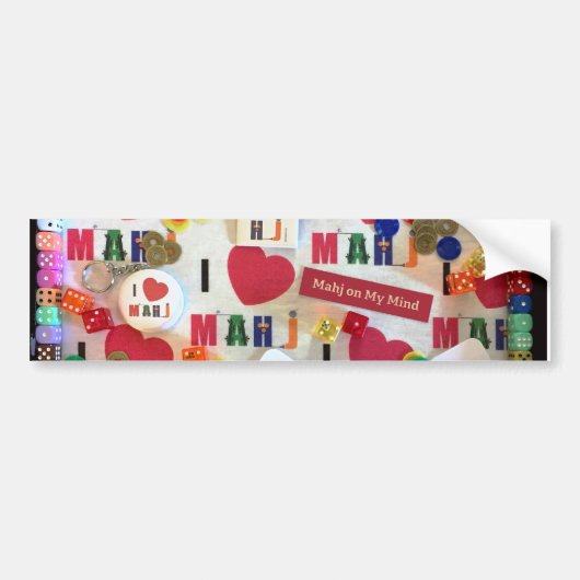 私の心のバンパーステッカーのMahj バンパーステッカー (正面)