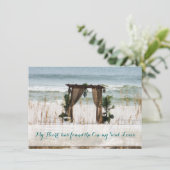 私の心のビーチデスティネーションウェディング招待状 招待状 (スタンド正面)