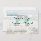 私の心のビーチデスティネーションウェディング招待状 招待状 (裏面)