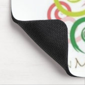 私の心のピンクそして緑 マウスパッド (コーナー)