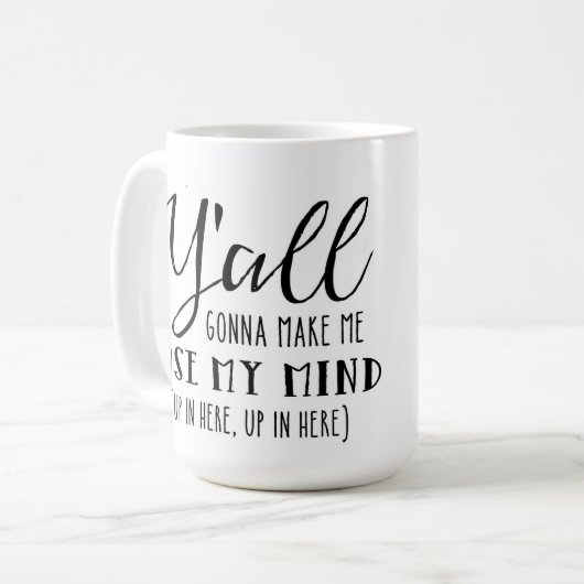 私の心のマグを失って下さい コーヒーマグカップ (正面左)