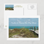 私の心の上のハガキ/タークスとカイコス ポストカード (正面/裏面)