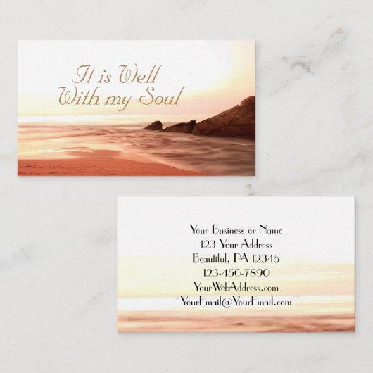 私の心の中ではキリスト教賛美歌は結構だ 名刺 (正面/裏面)