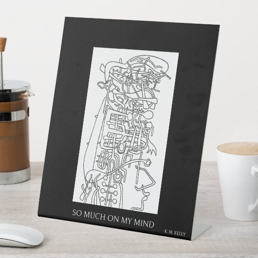 私の心の中で!- By K. M. Kelly - Desk Art 台座サイン (インサイチュ)