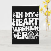 私の心の戦士時代の心臓病啓発週間 カード (黄色い花)