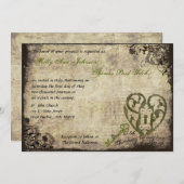 私の心の鍵を握る ウェディング招待状 招待状 (正面/裏面)