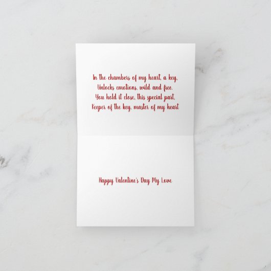 私の心の鍵 シーズンカード (内部)