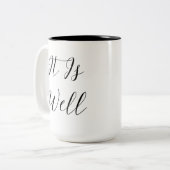 私の心の黒人クリスチャンは結構だ ツートーンマグカップ (正面左)