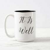 私の心の黒人クリスチャンは結構だ ツートーンマグカップ (左)