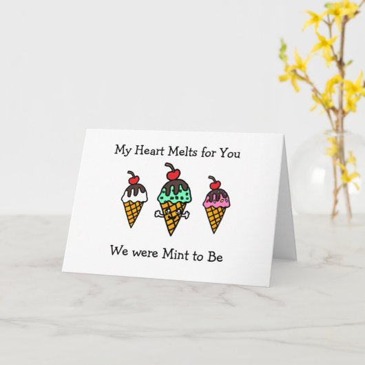 私の心はあなたのために溶け出す、私たちは運命だった カード (黄色い花)