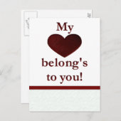 私の心はあなたのもの シーズンポストカード (正面/裏面)