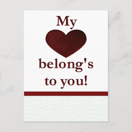 私の心はあなたのもの シーズンポストカード (正面)