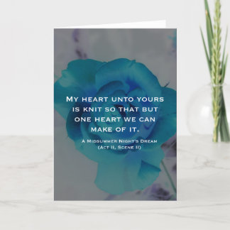 私の心はあなたの心と一つに結ばれている グリーティングカード