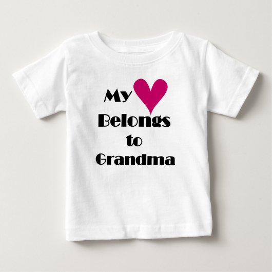 私の心はおばあちゃんのもの ベビーTシャツ (正面)