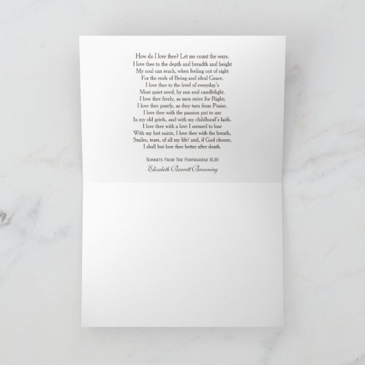 私の心はどこにあるのか | 愛の名言カード ブラウニング カード (内部)